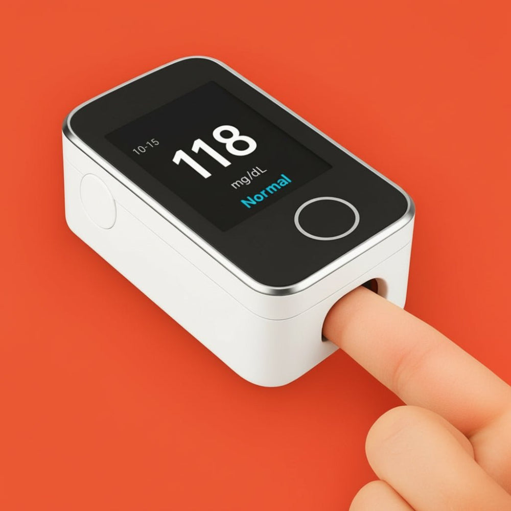 Digitaal Pulsoximeter voor Vinger met Zuurstof- en Hartslagmeting