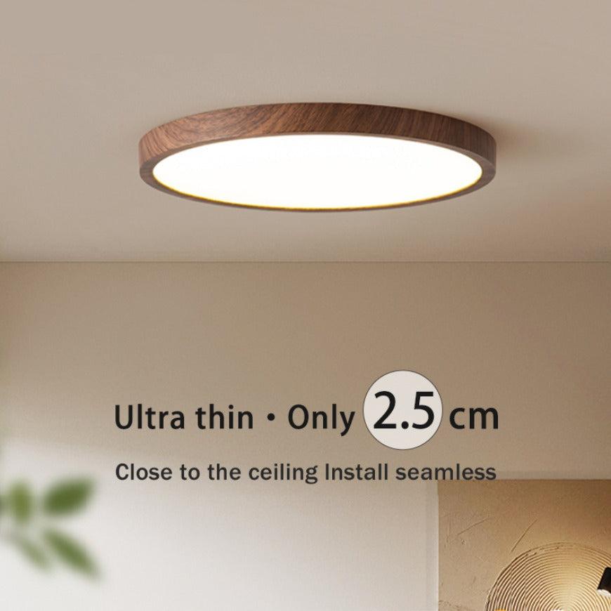 LED Plafondlamp Dimbaar met Verstelbare Armatuur in Warme Houtlook