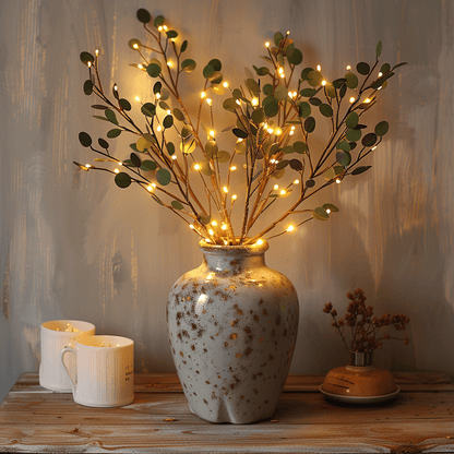 Feeënlicht Olijftak met 120 LED's Warm Wit Kerstverlichting