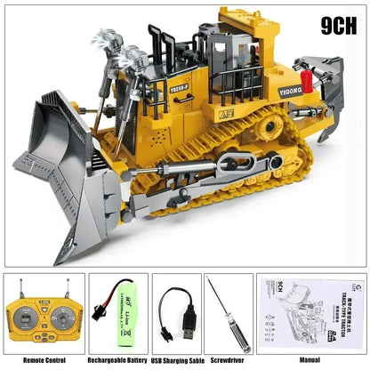 RC Bouwtruck 30 cm Geel 2.4G Dumptruck Model