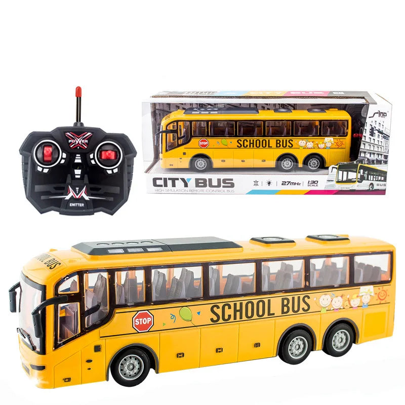 RC Stadsbus Speelgoed 31 cm Rood Geel 4-Kanaals Bestuurbaar