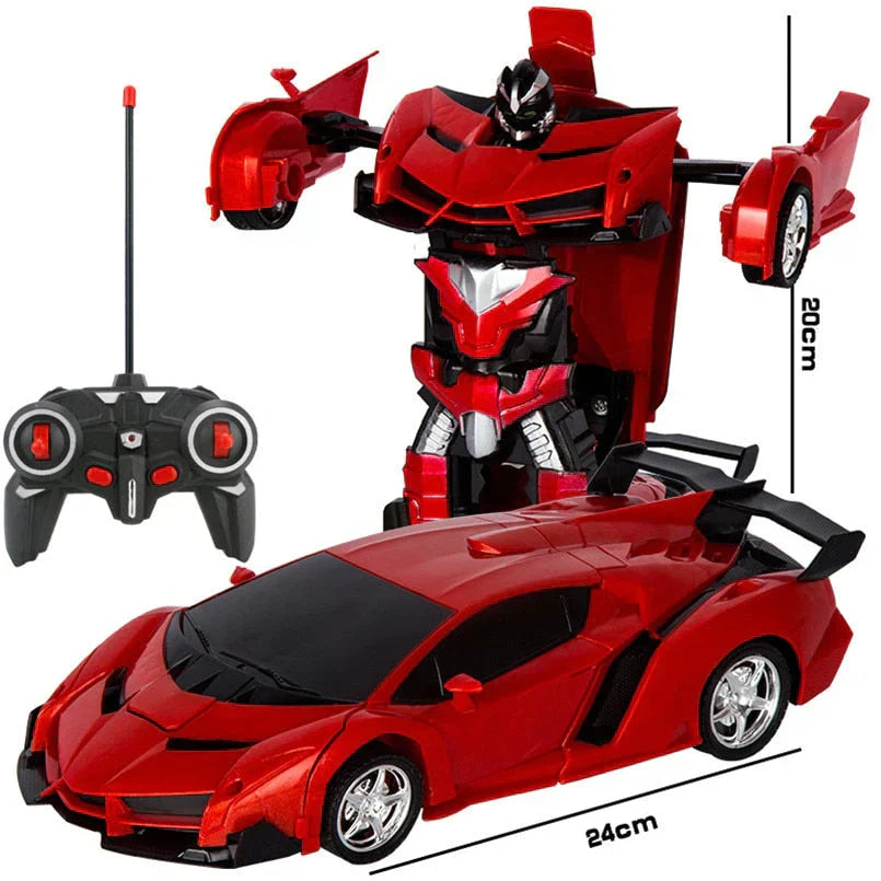 RC Transformer Auto – 2-in-1 Robot & Sportwagen met Afstandsbediening voor Kinderen 0
