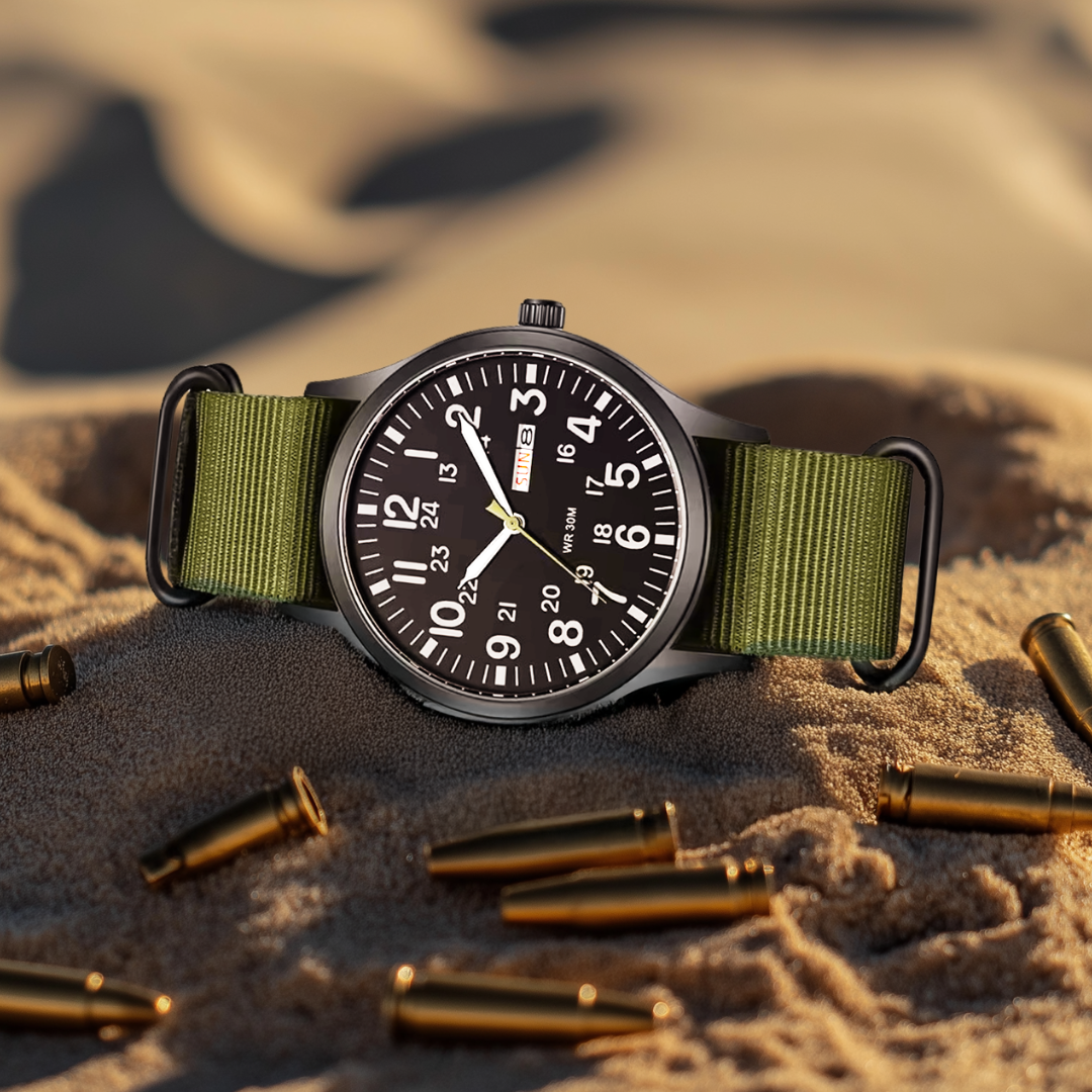 Heren Horloge Outdoor Waterdicht Roestvrij Staal Saffierglas