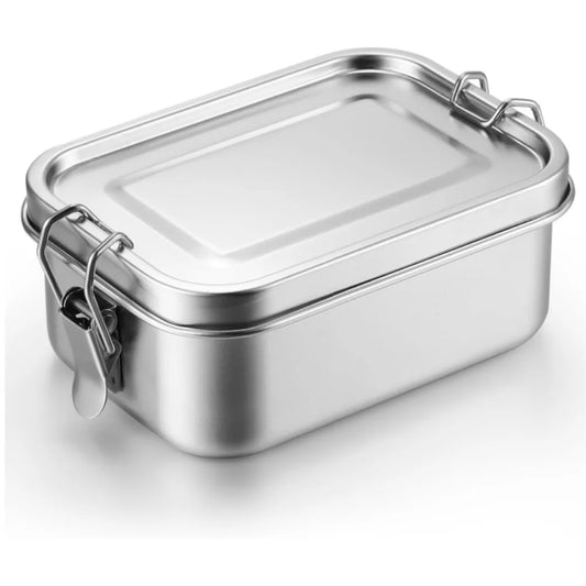 RVS Lunchbox 800ml Lekvrij met Compartimenten Vaatwasserbestendig - Velinix