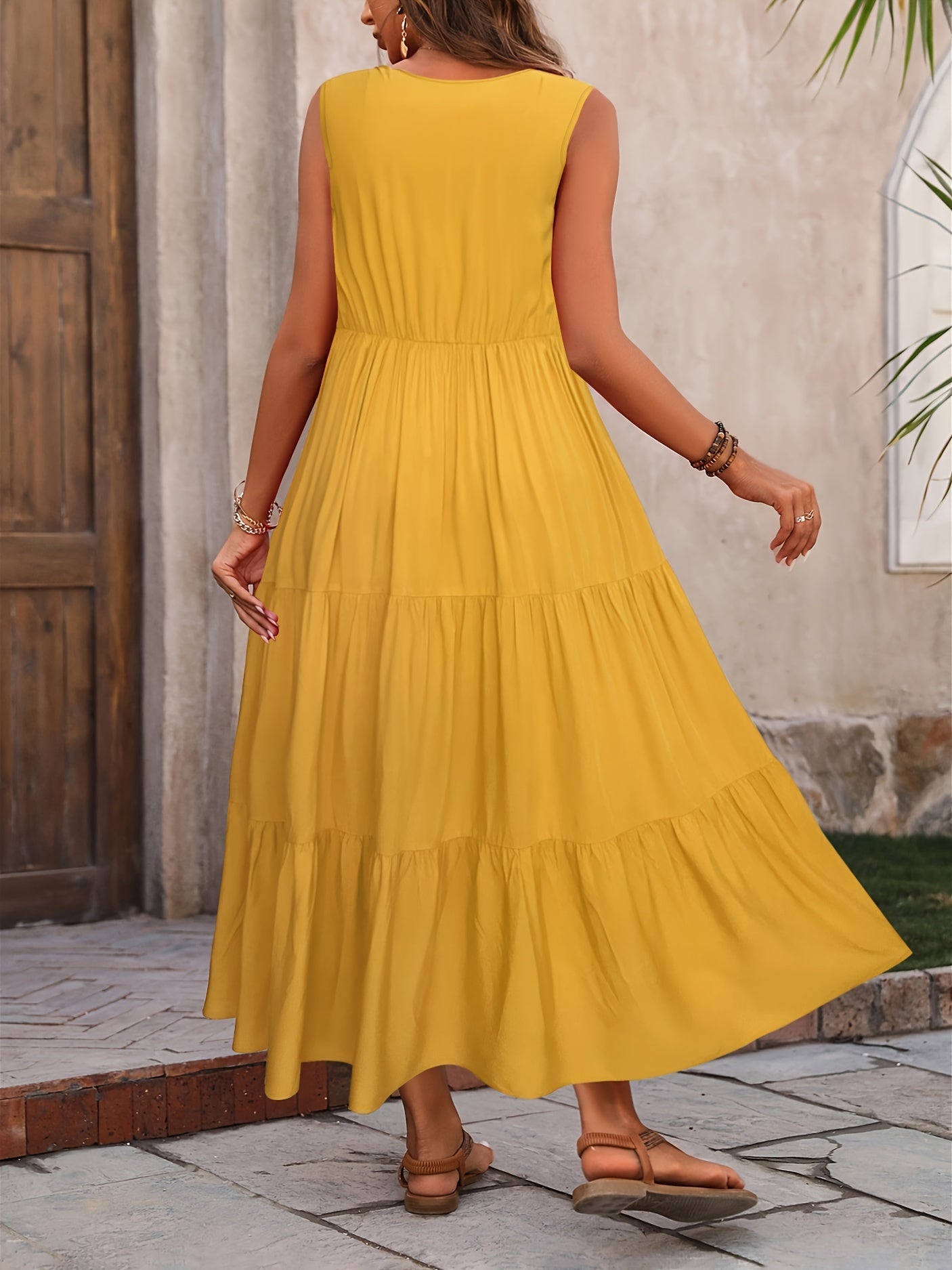 Rayona™ – Dames Zomerjurk met Elegante V-hals en Ademend A-lijn Ontwerp-5