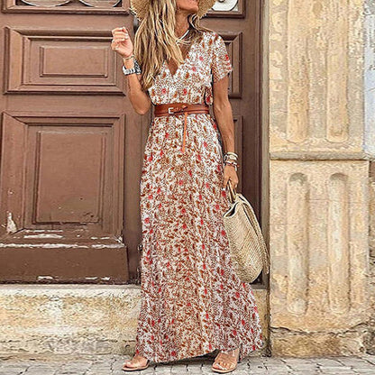 Variant image for VanHalen™ – Dames Boho Zomerjurk met V-Hals en Comfortabele Pasvorm-25