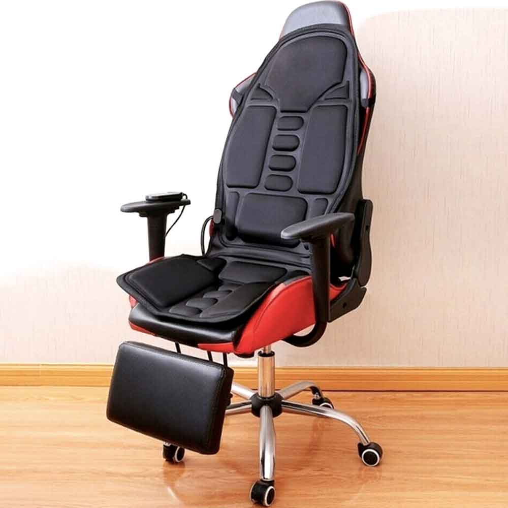 RelaxPro™ – Massageoverlay met Verwarmd Nekkussen voor Thuis & Auto 4
