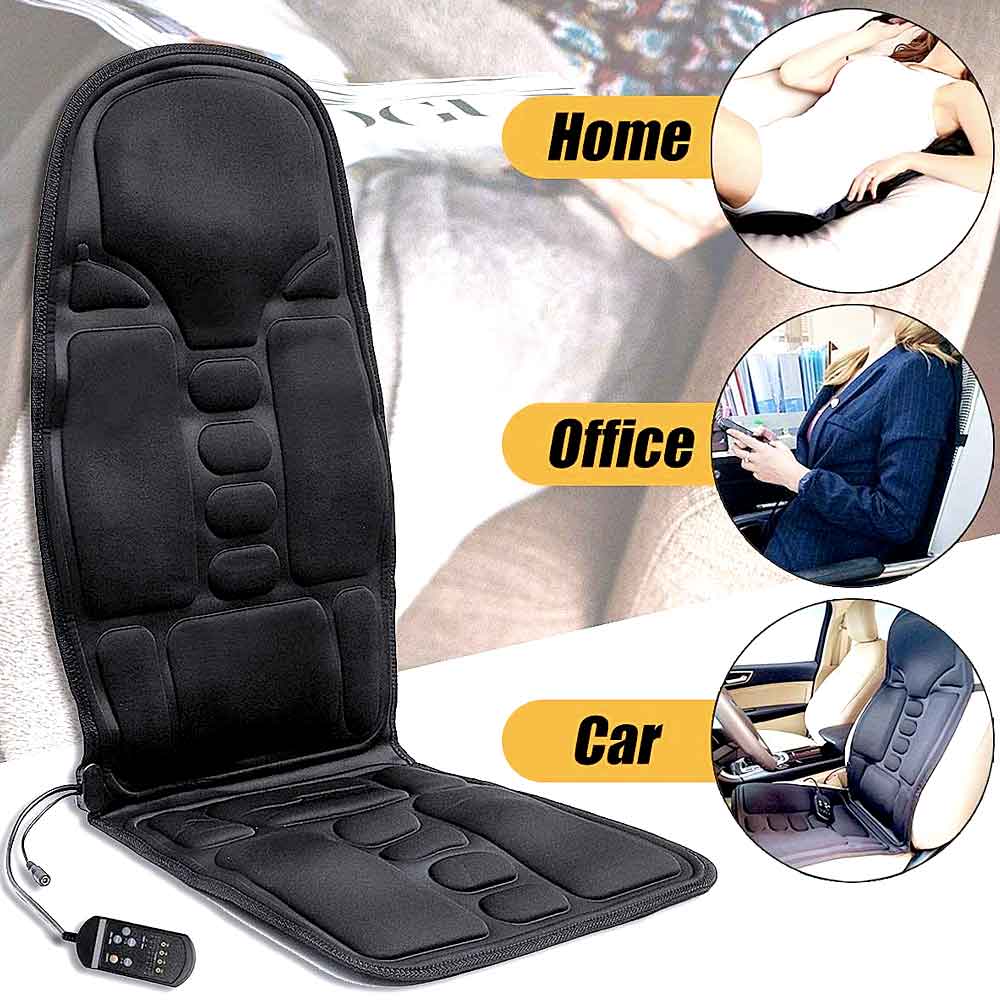 RelaxPro™ – Massageoverlay met Verwarmd Nekkussen voor Thuis & Auto 6
