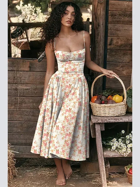 Variant image for Alora™ – Dames Maxi Jurk met Off-Shoulder Ontwerp voor Zomerse Elegantie-37