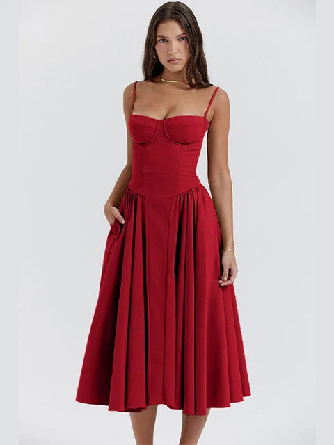 Variant image for Alora™ – Dames Maxi Jurk met Off-Shoulder Ontwerp voor Zomerse Elegantie-17