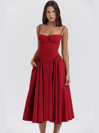 Variant image for Alora™ – Dames Maxi Jurk met Off-Shoulder Ontwerp voor Zomerse Elegantie-17