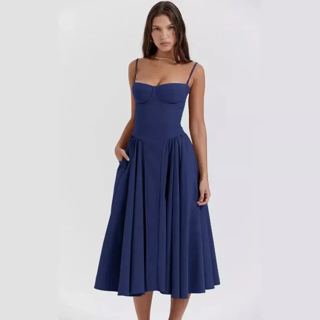 Variant image for Alora™ – Dames Maxi Jurk met Off-Shoulder Ontwerp voor Zomerse Elegantie-9