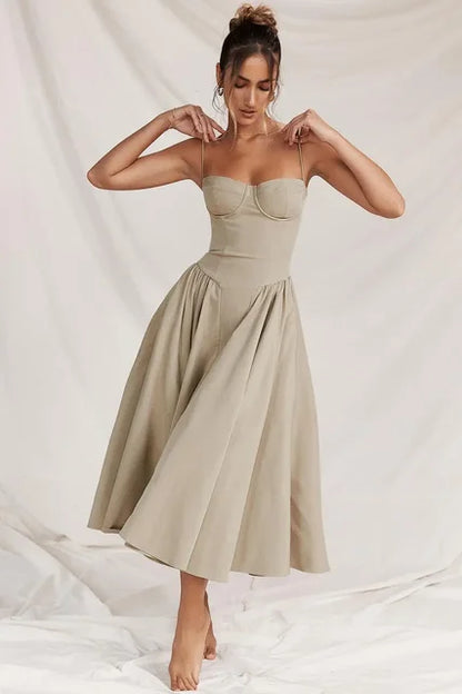 Variant image for Alora™ – Dames Maxi Jurk met Off-Shoulder Ontwerp voor Zomerse Elegantie-5