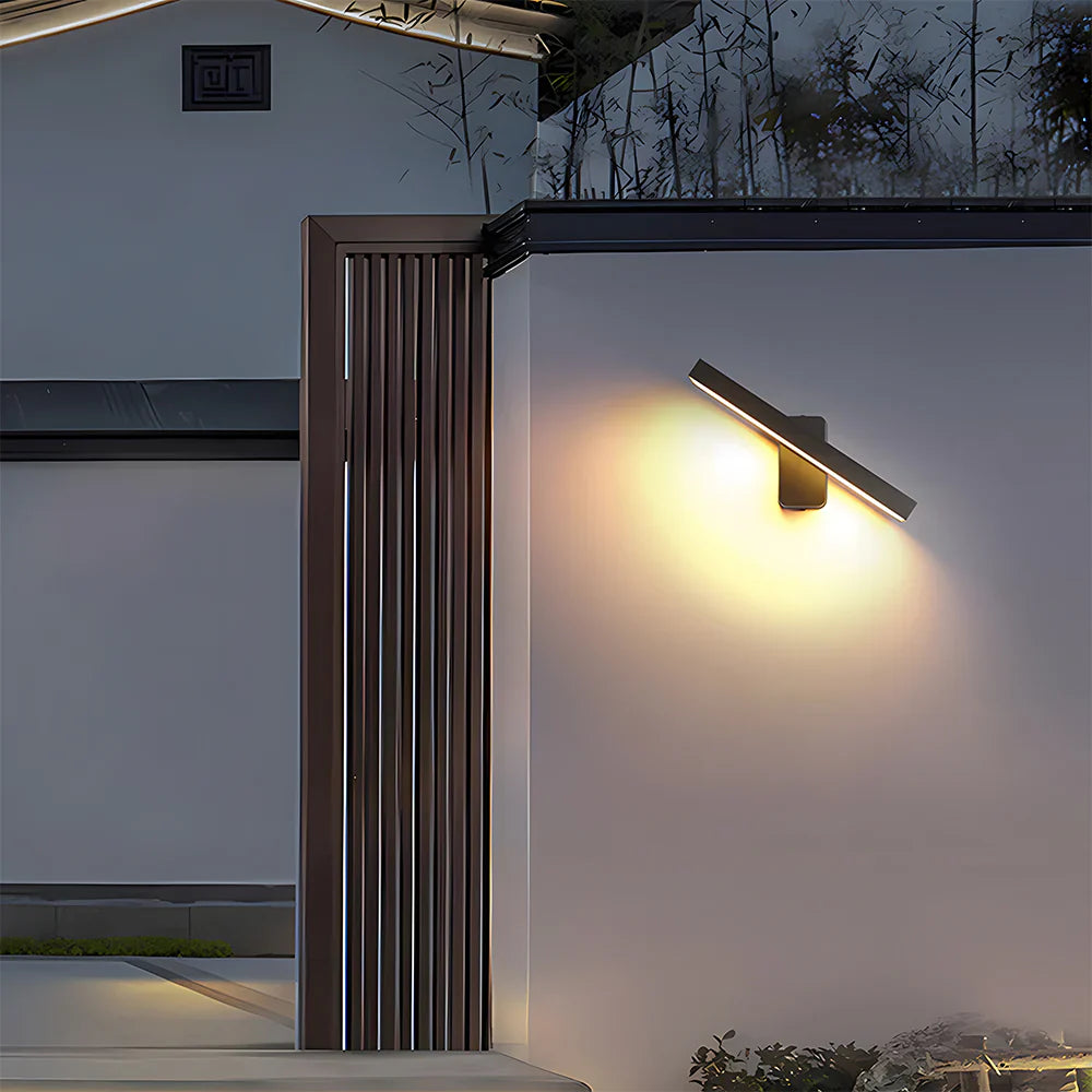 Zwarte LED Buitenwandlamp Verstelbaar Waterdicht IP65