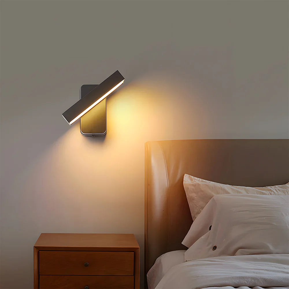 Zwarte LED Buitenwandlamp Verstelbaar Waterdicht IP65 - Velinix