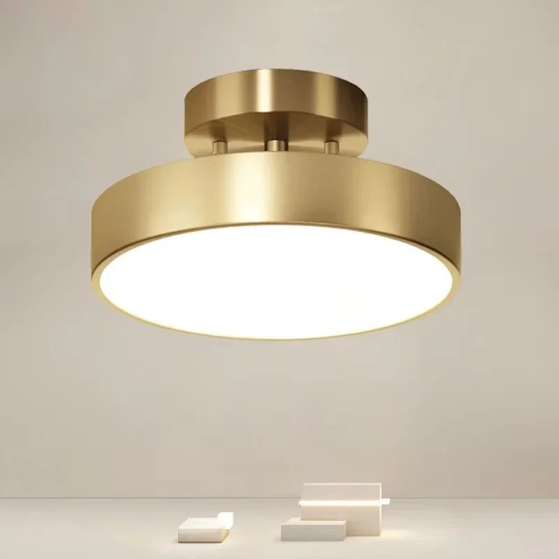 Koperen LED Plafondlamp Retro Stijl Energiezuinig