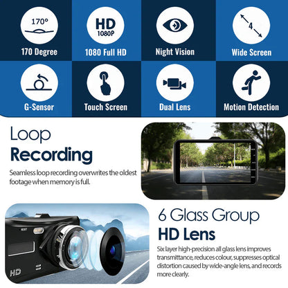 RoadGuard - Autodashcam voor voor- en achterkant met nachtzicht 6
