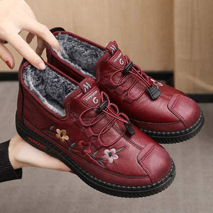 Rosalee™ – Warme Winter Schoenen van Veganistisch Leer