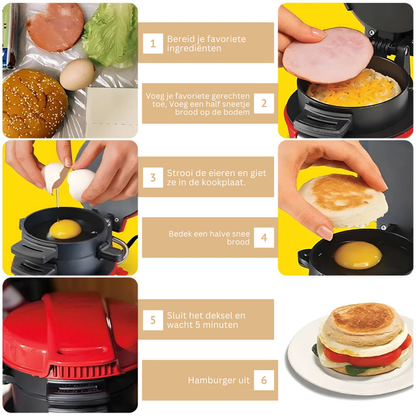 Sandwich Maker SnackCrafter voor Perfecte Sandwiches