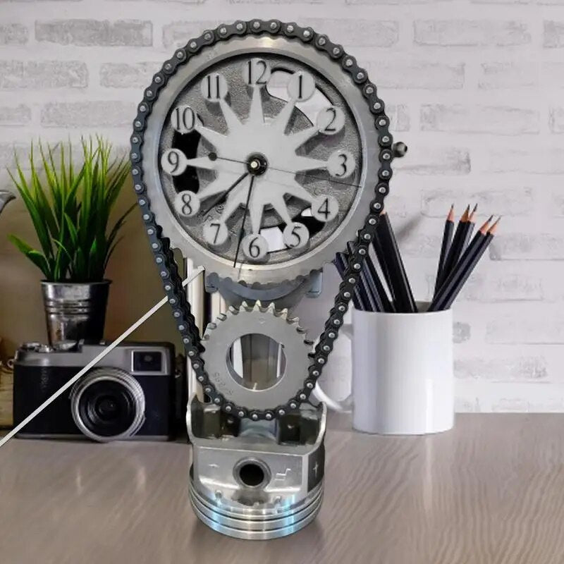 Kettinghorloge met Roterende Ketting en Moderne Tijdweergave - Velinix