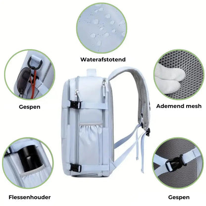 Reistas Rugzak Waterdicht met USB Oplader