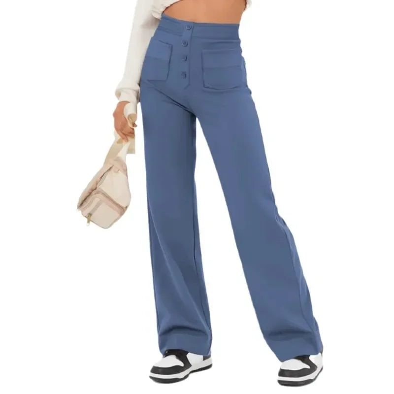 Hoge Taille Casual Broek Elastisch Comfortabele Losse Broek