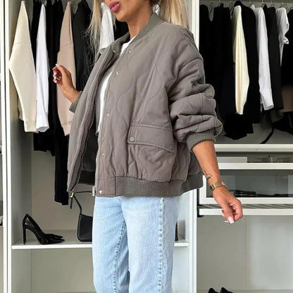 CozyChic™ – Dames Bomberjack met Zachte Voering voor Comfort en Warmte-6