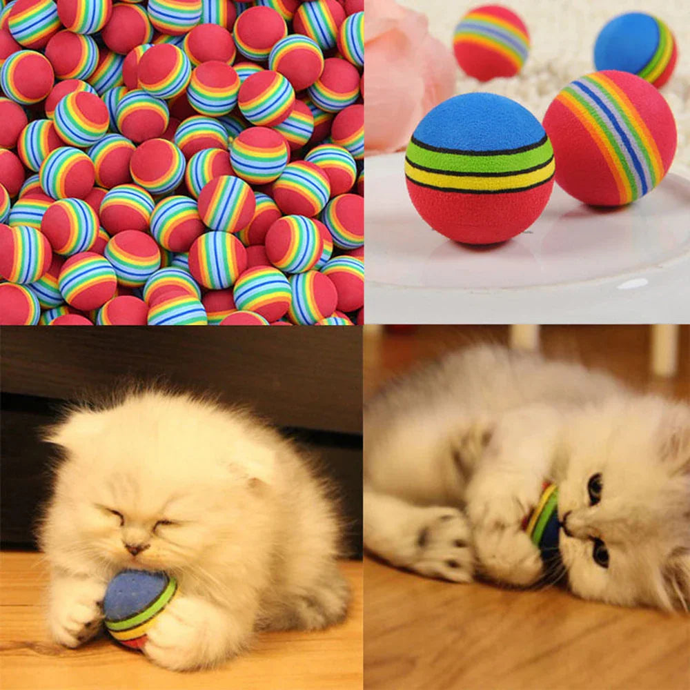 Kattenbal Speelgoed 6 Stuks Kleurrijke Veilige EVA Ballen - Velinix