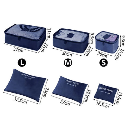 Reisorganizer Set met Opbergzakken en Reistas Accessoires