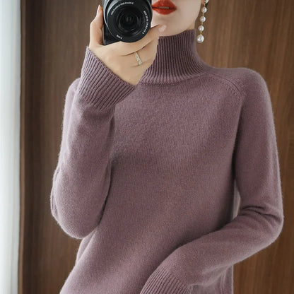 Merinowollen Sweater Warm voor Herfst en Winter