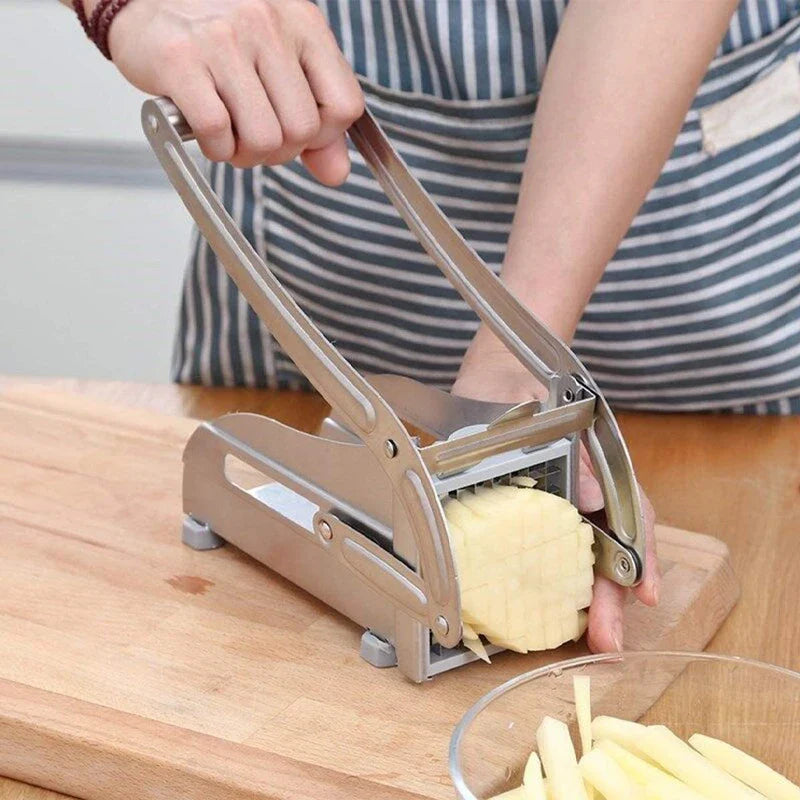 Aardappel Snijder van RVS met Mes voor Frieten en Chips