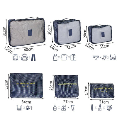 Reisorganizer Set met Opbergzakken en Reistas Accessoires