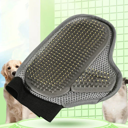 Dierenverzorgingshandschoen voor Honden en Katten met Zachte Massage - Velinix