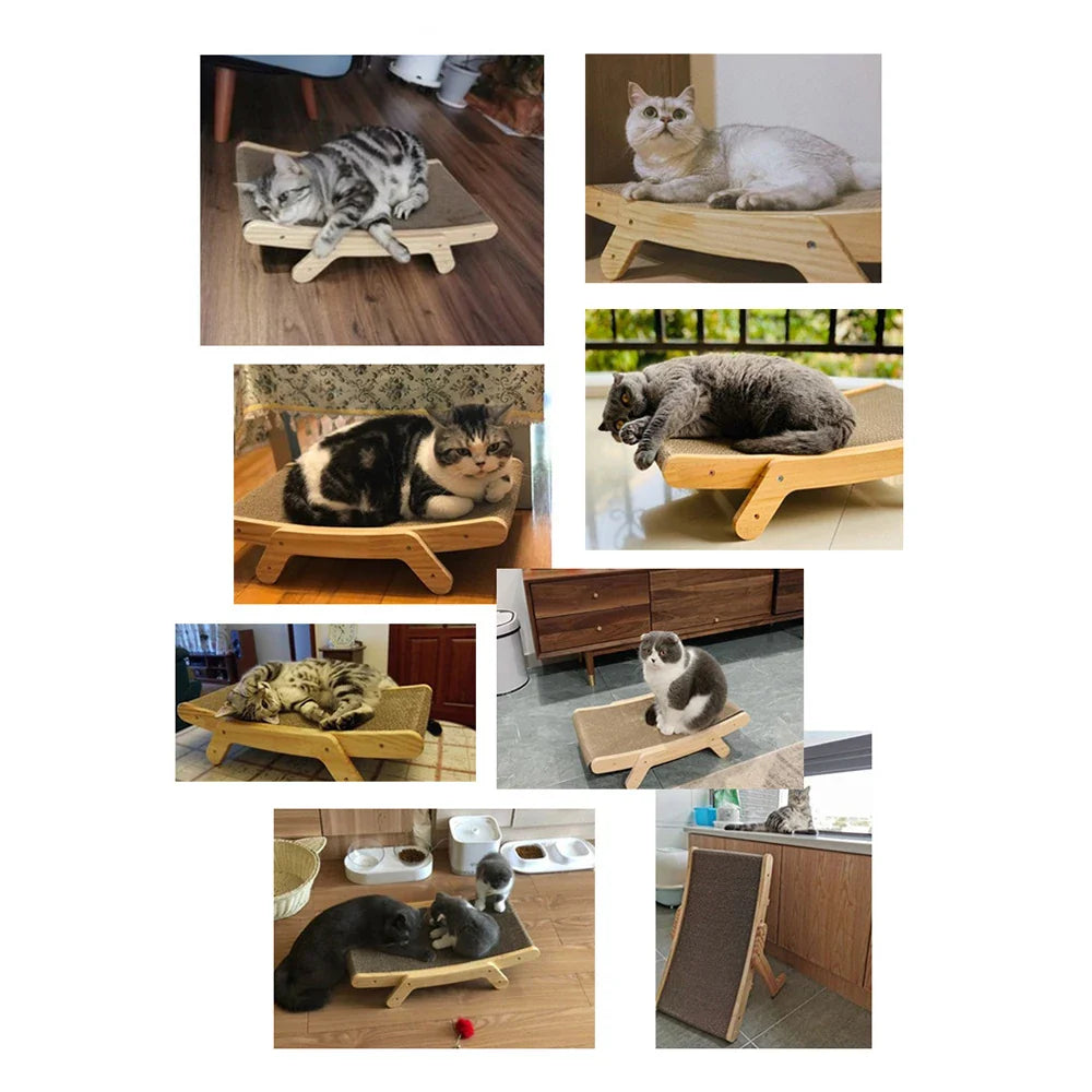Duurzame Loungebank Massief Houten Frame Antikras