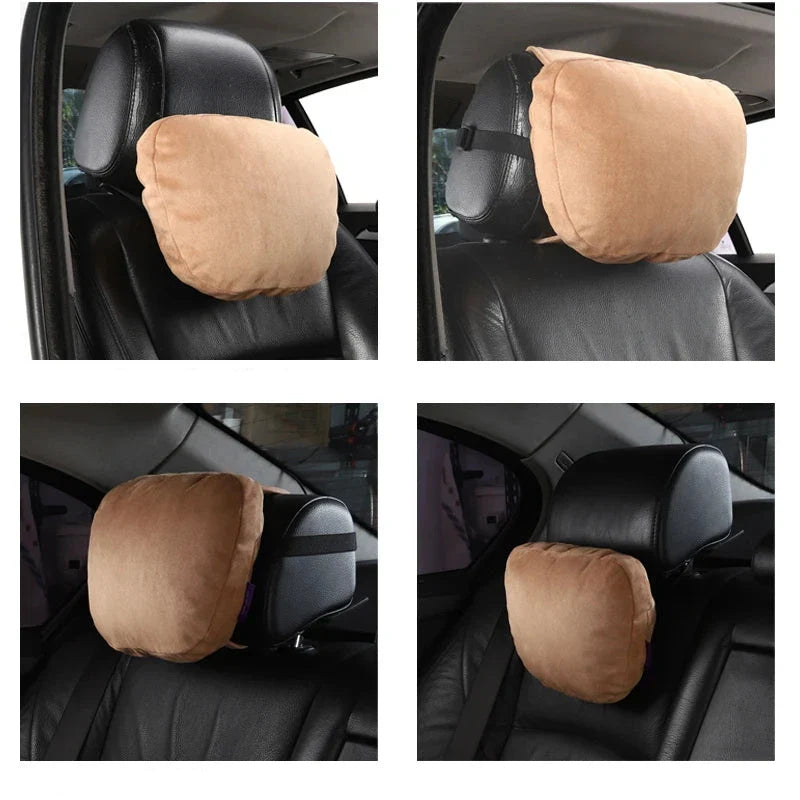 SuedeComfort | Ergonomische Autostoelondersteuning Zacht voor Minder Vermoeidheid