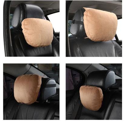 SuedeComfort | Ergonomische Autostoelondersteuning Zacht voor Minder Vermoeidheid