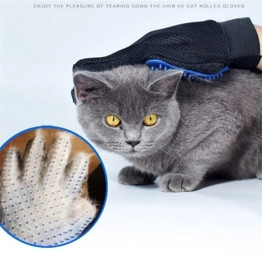 Katten en Honden Verzorgingshandschoen met Borstel voor Vachtverzorging - Velinix