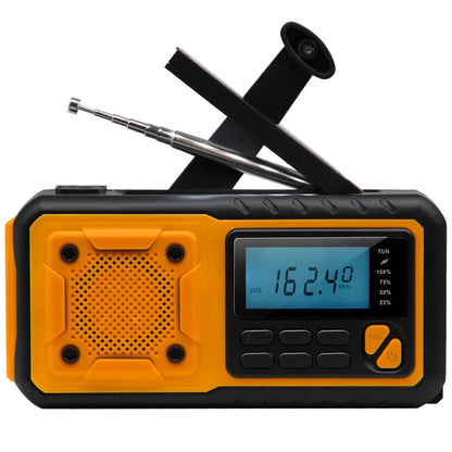 Zonne-energie Noodradio met Handdynamo FM/AM