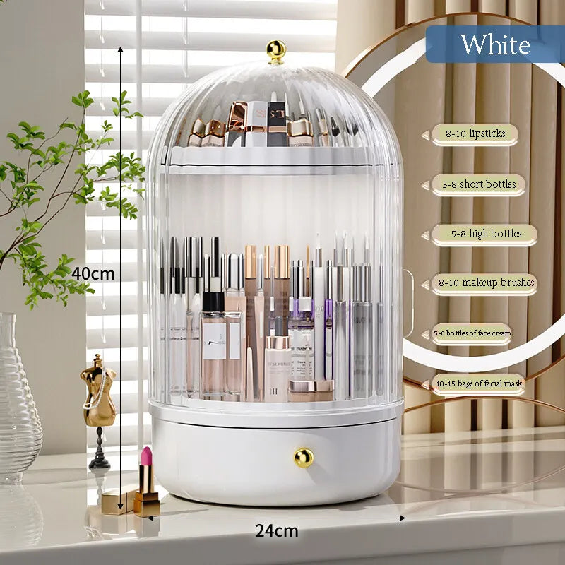 Make-up Organizer 360° Draaibaar met Ginseng Serum Houders