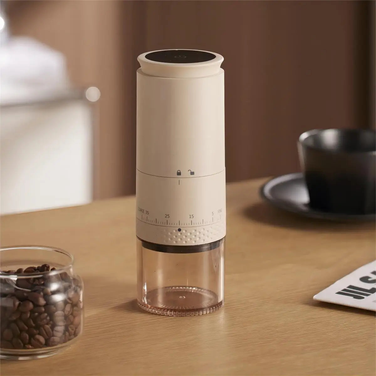 Koffiemolen Elektrisch Instelbare Maalgraad Draagbaar