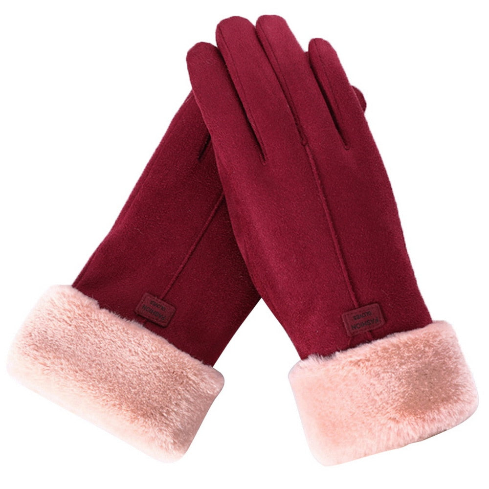 Warme Furry Handschoenen voor Vrouwen en Mannen