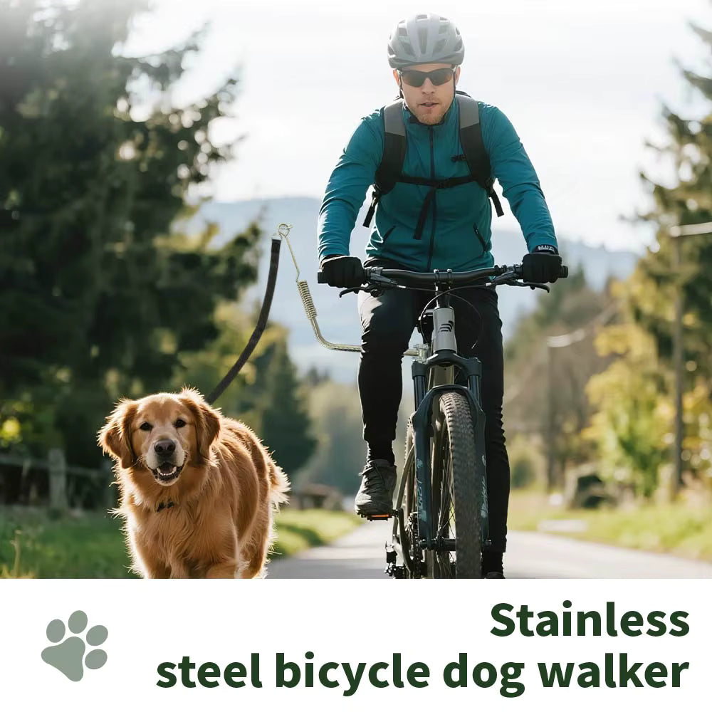Fietsstang voor Honden met Schokdemping en Riem