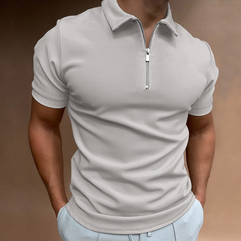 Martin - Heren Polo Shirt met Rits