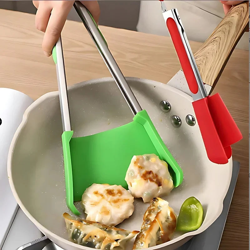 BBQ Tangen 9 Inch RVS met Silicone Handvat - Velinix