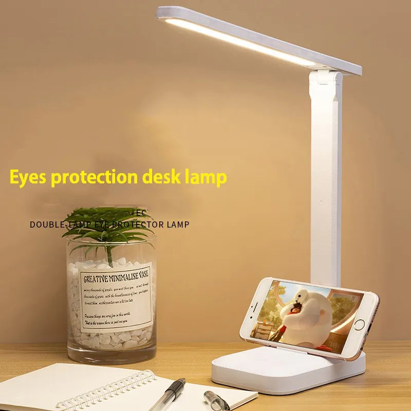 LED Bureaulamp Oplaadbaar Dimbaar USB Leeslamp Opvouwbaar