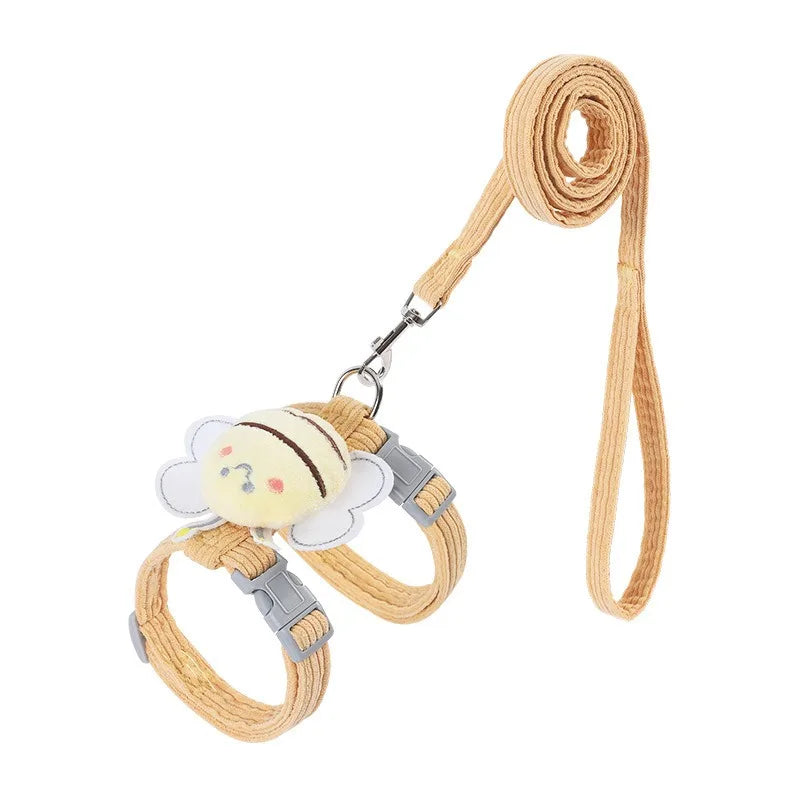 Kattentuigje met Leash en Halsband Bee Ontwerp