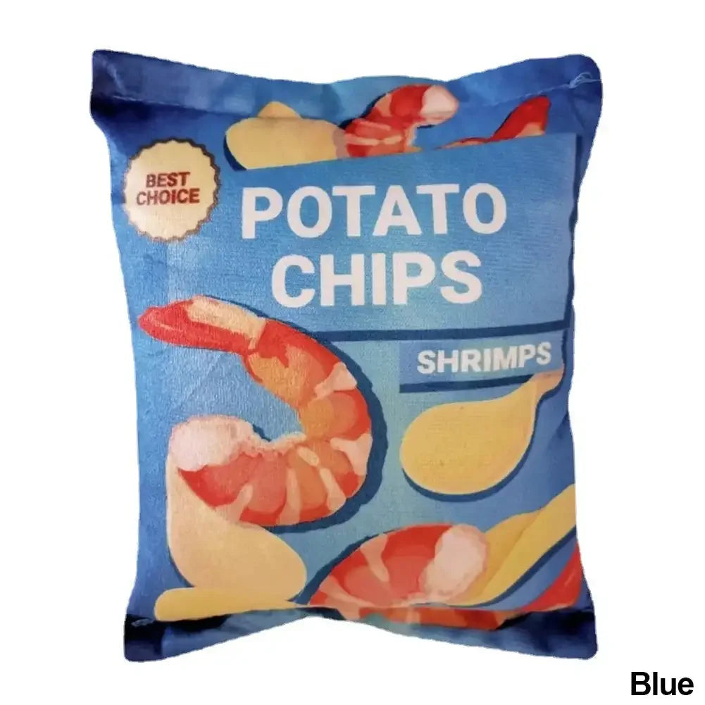 Leuk Hondenspeelgoed met Piepfunctie & Pluche Chipsvorm