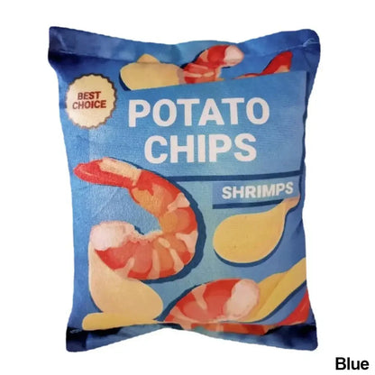 Leuk Hondenspeelgoed met Piepfunctie & Pluche Chipsvorm