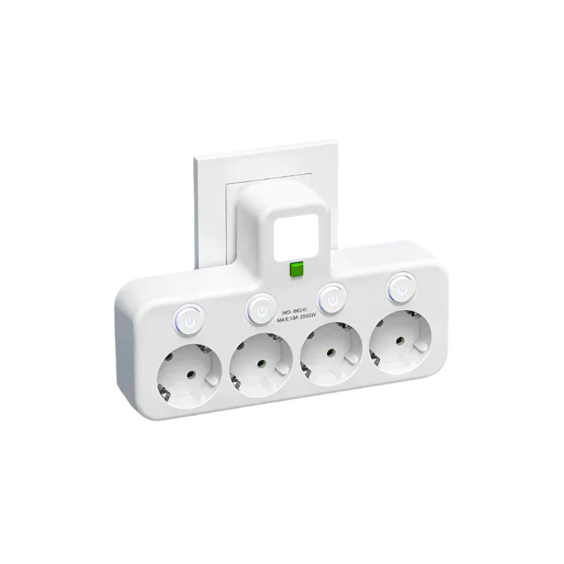 Stekkerdoos met USB-C en Overspanningsbescherming