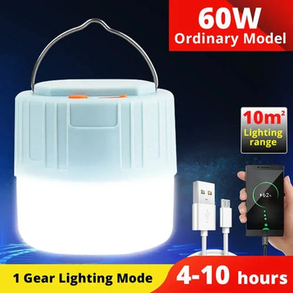Campinglamp op Zonne-energie met Noodverlichting